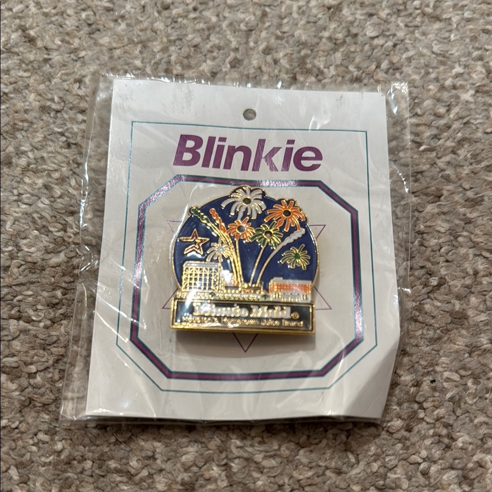 Blinkie Enamel Pin with Colorful Design